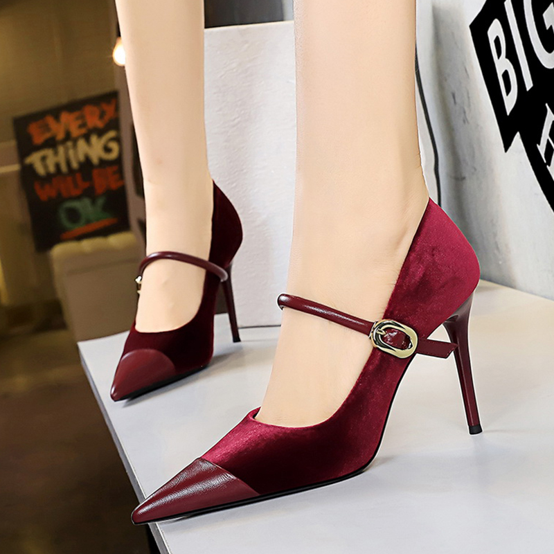 Women Vintage Green Suede 7cm  - Vintage Fashion Female review and price