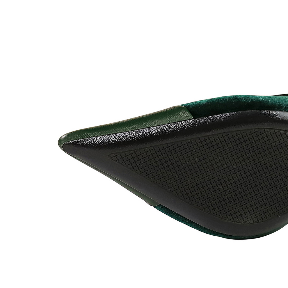 Women Vintage Green Suede 7cm  - Vintage Fashion Female review and price