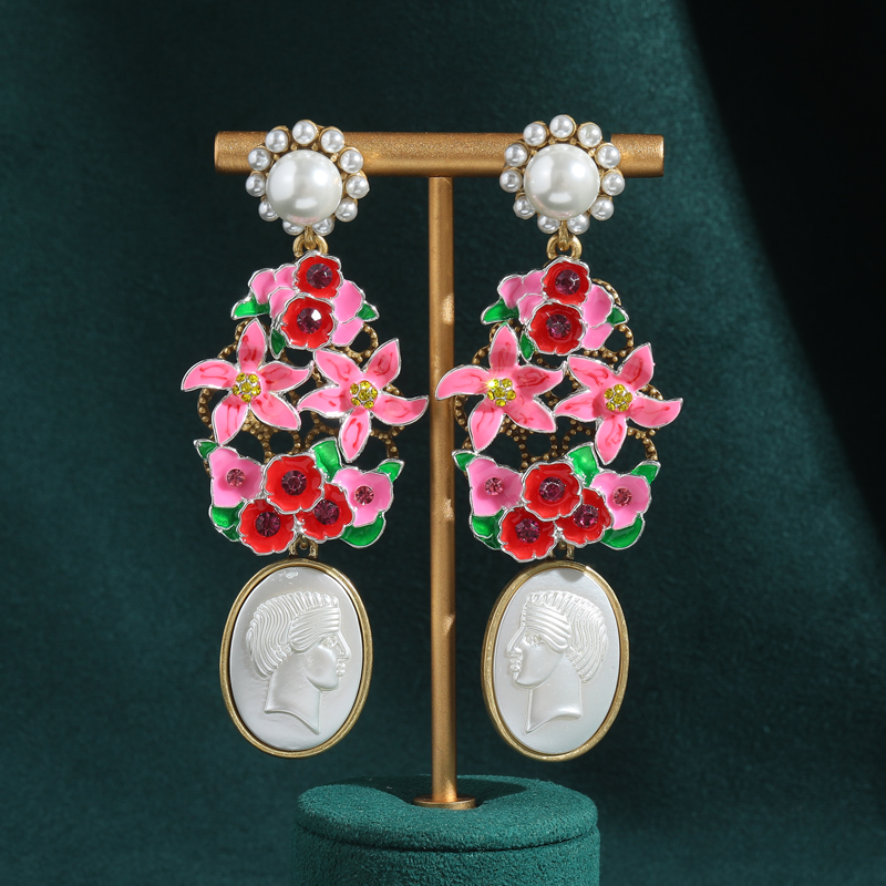 Vintage Flower Cameo Relief Sh - Vintage Fashion Jewelry Brands review and price