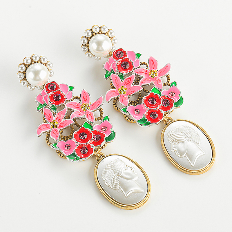 Vintage Flower Cameo Relief Sh - Vintage Fashion Jewelry Brands review and price