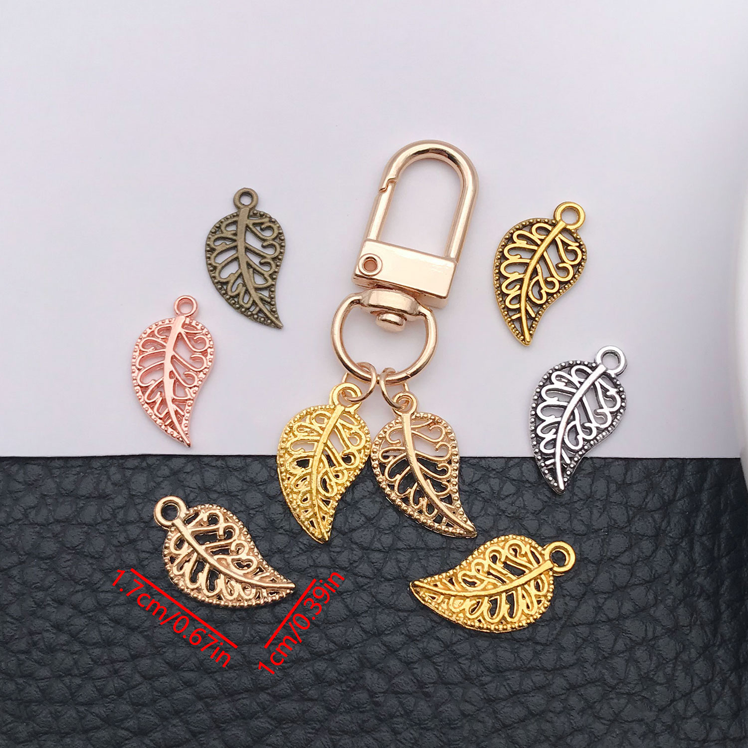 50/210 pcs Six-Color Leaf-Shap - Vintage Fashion Ornaments review and price