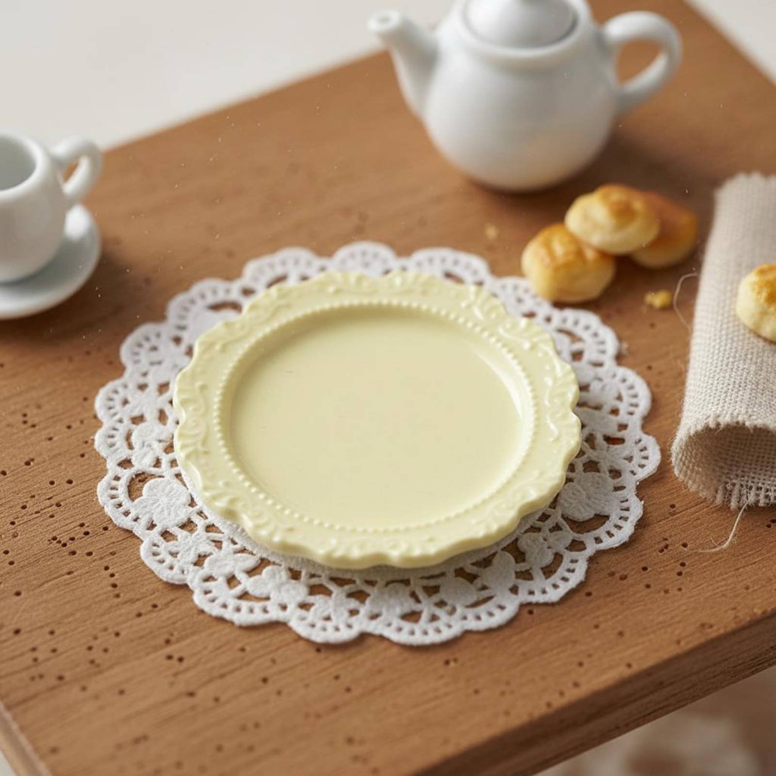 Miniature Dinner Plate Fine Cr - Vintage Fashion Plates Toy review and price