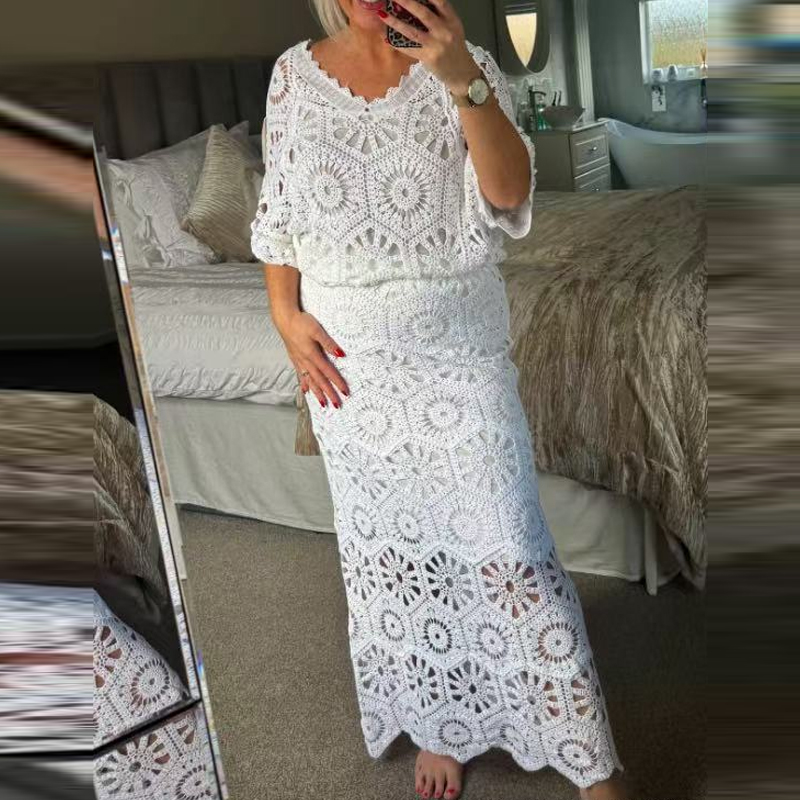 Fashion Crocheted Hollowed Out - V Vintage Fashion review and price