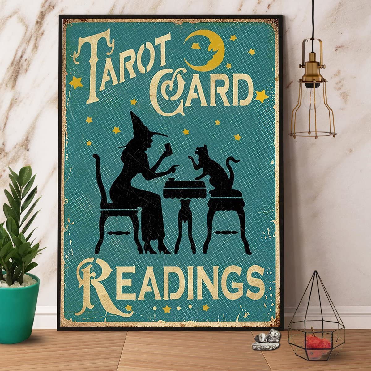 Tarot Card Reading Great Cat P - Vintage Fashion Posters review and price